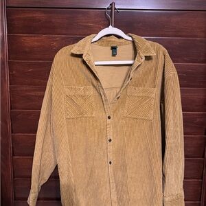 Corduroy Button-Up Shirt